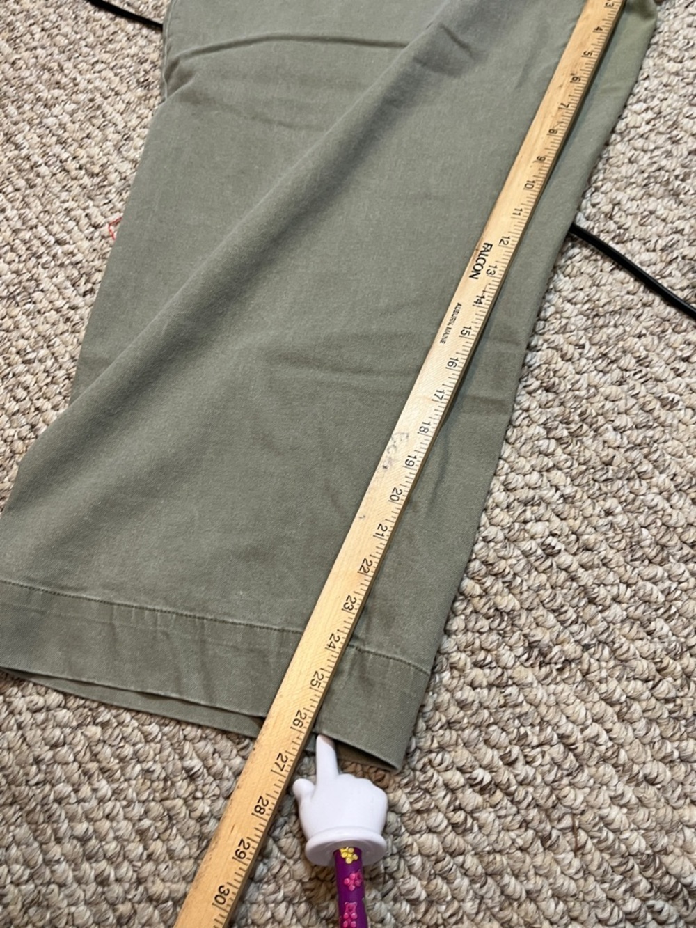 Lane Bryant Olive Green Wide Leg Crop Pants Size 24 High Rise Cargo Utility pant - Picture 6 of 7